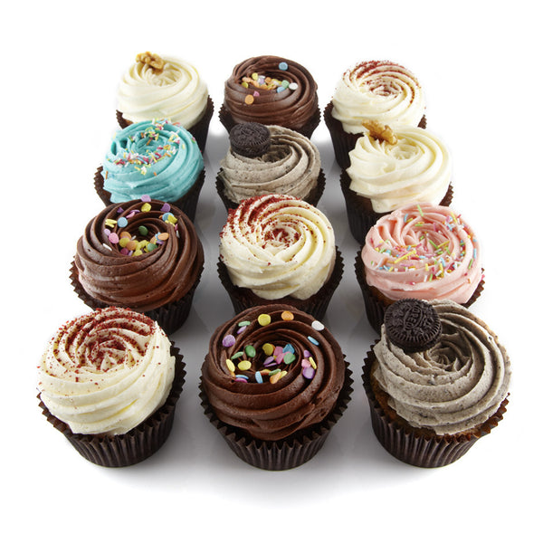 12 Regular Signature Cupcakes - Mixed Boxed Set