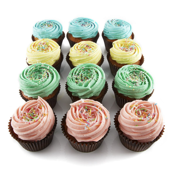 12 Regular Signature Vanilla Cupcakes - Boxed Set