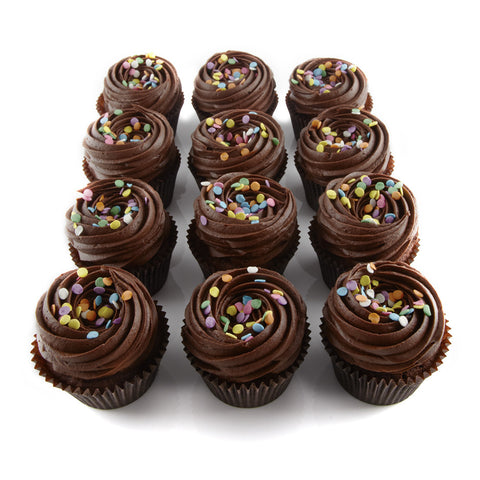 12 Regular Signature Chocolate Cupcakes - Boxed Set